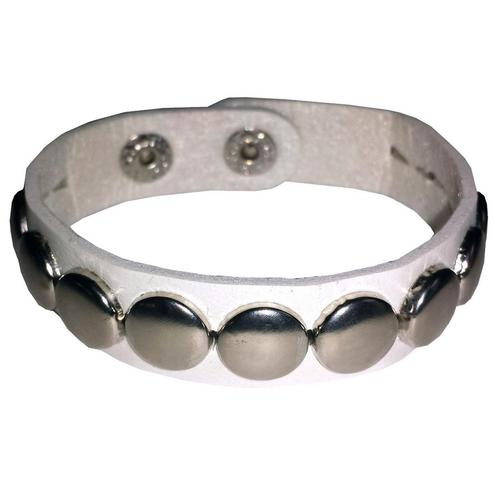 Fako Bijoux® - Armband - Studs - Rond - Wit, Sieraden, Tassen en Uiterlijk, Armbanden, Verzenden