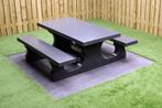 Rockwood® Betonnen Picknickset Antraciet 1.80m, Nieuw, Rechthoekig, Ophalen of Verzenden, Hout