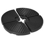 Nieuwe 4-Delige Vulbare Parasolvoet - Voor Kruisvoet – Zwart, Tuin en Terras, Parasols, Verzenden, Nieuw, Parasolvoet