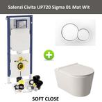 Geberit UP720 Toiletset Wandcloset Salenzi Civita Mat Wit, Ophalen of Verzenden, Nieuw, Overige typen