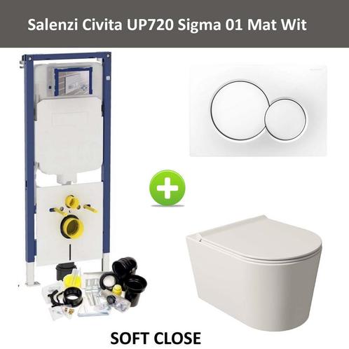 Geberit UP720 Toiletset Wandcloset Salenzi Civita Mat Wit, Doe-het-zelf en Verbouw, Sanitair, Overige typen, Nieuw, Ophalen of Verzenden
