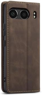 ProGuard - OnePlus Nord 4 Wallet Hoesje Vintage Leder Bruin, Verzenden, Nieuw, Hoesje of Tasje