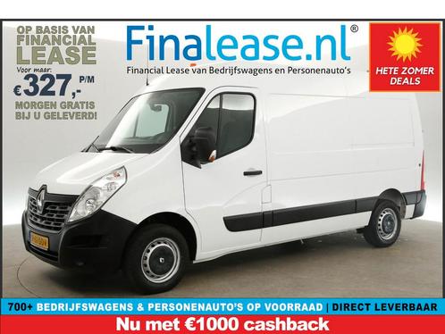 Renault Master T33 2.3 dCi L2H2 146PK Airco Cam PDC €327pm, Auto's, Bestelauto's, Lease, Handgeschakeld, Diesel, Renault, Wit