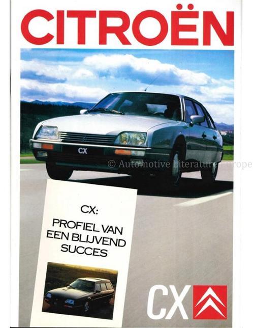 1987 CITROËN CX BROCHURE NEDERLANDS, Boeken, Auto's | Folders en Tijdschriften