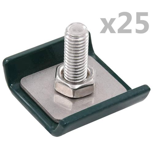vidaXL Rastermatverbinding 25 sets groen, Tuin en Terras, Tuinhekken en Hekwerk, Nieuw, Verzenden