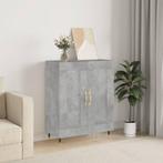 vidaXL Dressoir 69,5x34x90 cm bewerkt hout betongrijs, Huis en Inrichting, Kasten | Dressoirs, Verzenden, Nieuw, 50 tot 100 cm