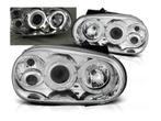 Angel Eyes koplampen Chrome edition geschikt voor VW Golf 4, Auto-onderdelen, Verlichting, Verzenden, Nieuw, Volkswagen