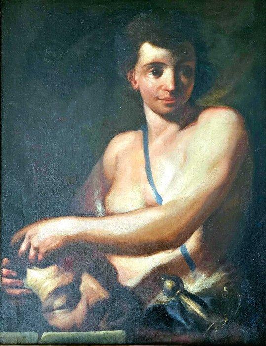 Circle of Antonio Zanchi (1631-1722) - David and Goliath, Antiek en Kunst, Kunst | Niet-Westerse kunst