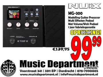 NUX MG300 Amp Modeling Processor | Music Department beschikbaar voor biedingen