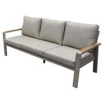Lola stoel bank loungeset 4 delig latte zand aluminium teak, Tuin en Terras, Ophalen of Verzenden, Nieuw, Aluminium