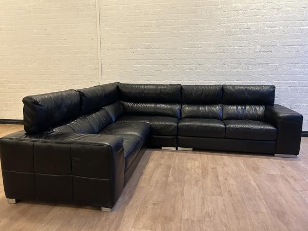 Veiling - XXL Luxe Verstelbare Leren bankstel, Huis en Inrichting, Banken | Bankstellen