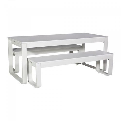 Flow Dinner Set | Aluminium/Melamine | Wit | Klapbaar | 1..., Zakelijke goederen, Horeca | Keukenapparatuur, Verzenden