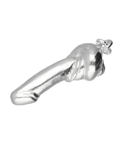 Zilveren Penis uit slakkenhuis kettinghanger, Sieraden, Tassen en Uiterlijk, Kettinghangers, Verzenden