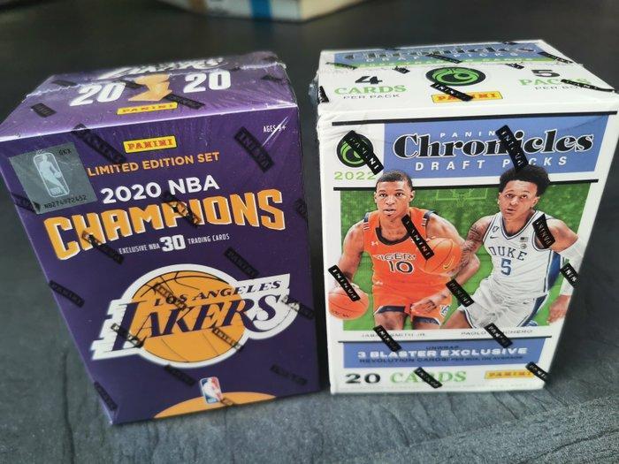 2020 Panini NBA Blaster Box L.A. Lakers CHAMPIONS / Draft, Verzamelen, Stickers