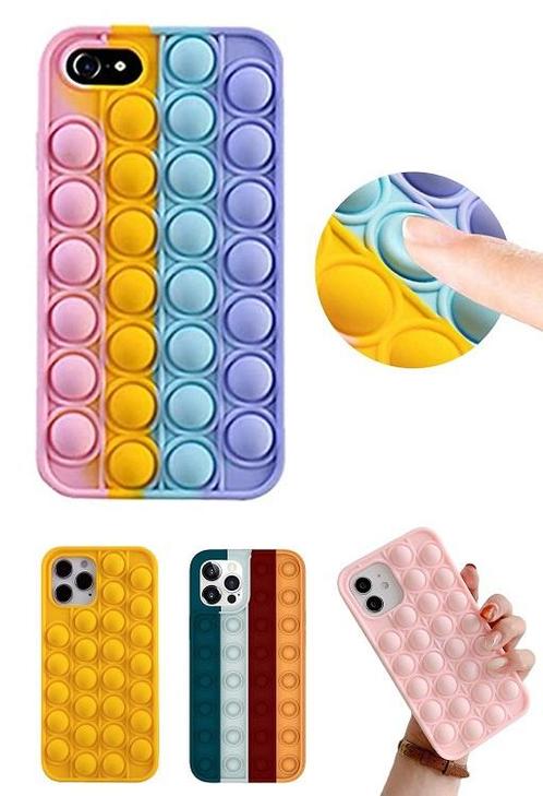 iPhone 7 / 8 / SE 2020-2022 Pop It Fidget Toy Hoesje Soft TP, Telecommunicatie, Mobiele telefoons | Hoesjes en Frontjes | Apple iPhone