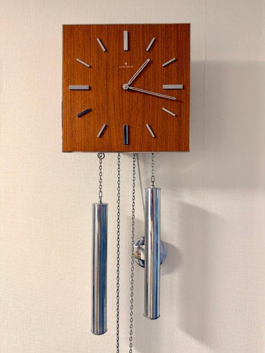 Slingerklok - Junghans - Mid-century modern Hout, Metaal,, Antiek en Kunst, Kunst | Designobjecten