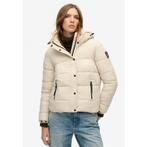 Superdry Gewatteerde jas FAUX FUR SHORT HOOD PUFFER, Kleding | Dames, Jassen | Zomer, Verzenden, Nieuw