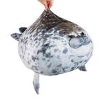 Kruzzel Zachte pluche zeehond van 60 cm met rond ontwerp..., Ophalen of Verzenden, Nieuw
