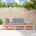 vidaXL 3-delige Loungeset massief douglashout, Verzenden, Nieuw, Loungeset