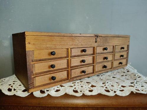 Ladekast - Hout - Horlogemakerskast, Antiek en Kunst, Curiosa en Brocante