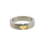 18 Krt. Bicolor gouden ring | Pequignet (staal), Goud, Gebruikt, 17 tot 18, Ophalen of Verzenden