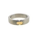18 Krt. Bicolor gouden ring | Pequignet (staal), Gebruikt, Overige kleuren, Ophalen of Verzenden, 17 tot 18