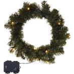 Cheqo® Kerstkrans met LED Verlichting - Krans - Kerstdecorat, Nieuw, Verzenden