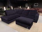 Hoekbank Leusden - hoekbanken - Antraciet - Velvetstof, Huis en Inrichting, Banken | Sofa's en Chaises Longues, Nieuw, Stof
