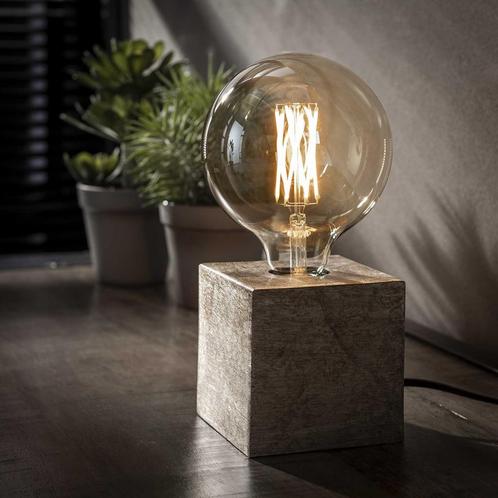 Davidi Design Block Tafellamp Nikkel, Huis en Inrichting, Lampen | Tafellampen, Ophalen of Verzenden
