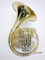 Dubbelhoorn Hoyer model HH801 Geyer serviced/clean, Ophalen of Verzenden, Gebruikt, F-hoorn, Met koffer