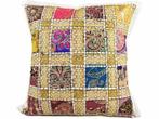 Sierkussens in ibiza stijl in kleurrijke stoffen uit India, Nieuw, Ophalen, Vierkant