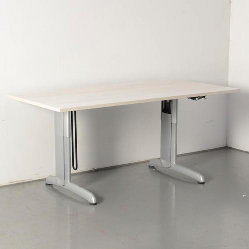 Gispen bureau, gekalkt eiken blad, 170 x 80 cm, hoogte, Huis en Inrichting, Bureaus, Ophalen of Verzenden