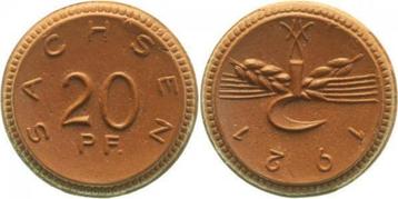 Duitsland 20 Pfennig Notgeld Sachsen 1921 Jn 53 Franzoesi... beschikbaar voor biedingen