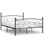 vidaXL Bedframe met lattenbodem metaal zwart 200x200 cm, Verzenden, Zwart, Overige maten, 200 cm
