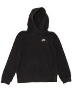 NIKE Boys Hoodie Jumper 13-14 Years XL Black Cotton, Verzenden, Nieuw