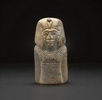 Replica van het oude Egyptisch Stenen beeld van een, Antiek en Kunst