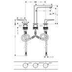 Wastafelmengkraan Metropol HansGrohe 3-Gats 160 met Rechte, Ophalen of Verzenden, Nieuw