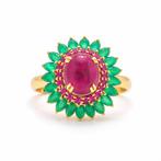 Zonder minimumprijs - Ring Zilver, Verguld, 18 karaat., Nieuw