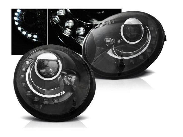 LED Dagrijverlichting koplampen Black geschikt voor VW New, Auto-onderdelen, Verlichting, Nieuw, Volkswagen, Verzenden
