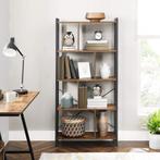 Boekenkast - open kast - hoogte 154.5 cm - metaal met hout, Verzenden, Nieuw