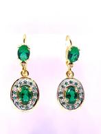 Zonder Minimumprijs - Cocktail oorbellen - 9 kt. Geel goud,, Sieraden, Tassen en Uiterlijk, Antieke sieraden