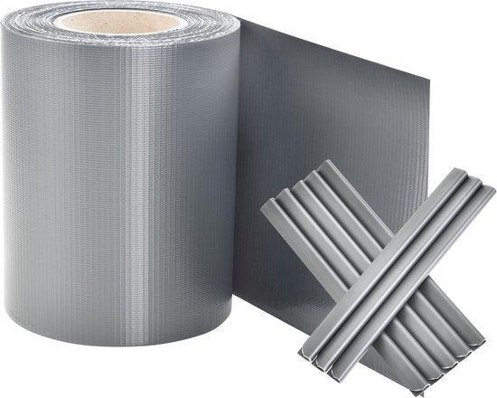 2dekans | PVC Privacystrip - 1 stuk - Grijs, Tuin en Terras, Zonneschermen, Zo goed als nieuw, Ophalen of Verzenden