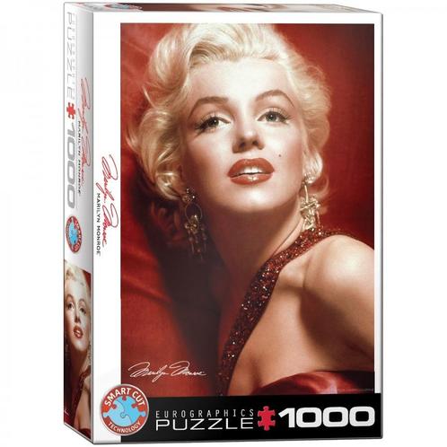 Marilyn Monroe - Red Portrait Puzzel (1000 stukjes) |, Hobby en Vrije tijd, Denksport en Puzzels, Nieuw, Verzenden