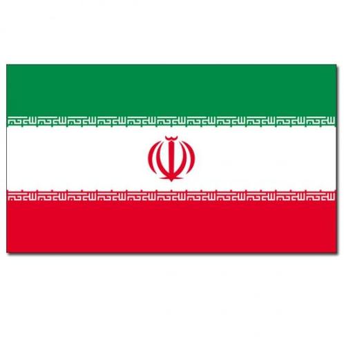 Gevelvlag/vlaggenmast vlag Iran 90 x 150 cm - Iran versier.., Hobby en Vrije tijd, Feestartikelen, Ophalen of Verzenden