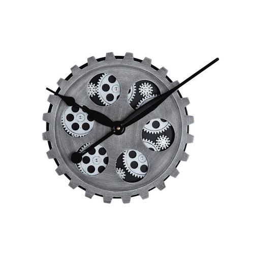 Metalen kunststof wandklok Gears, Huis en Inrichting, Woonaccessoires | Wanddecoraties, Nieuw, Verzenden