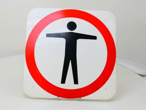 NS Pictogram verboden toegang Ede wageningen (grootspoor), Verzamelen, Spoorwegen en Tramwegen, Overige typen, Gebruikt, Ophalen of Verzenden