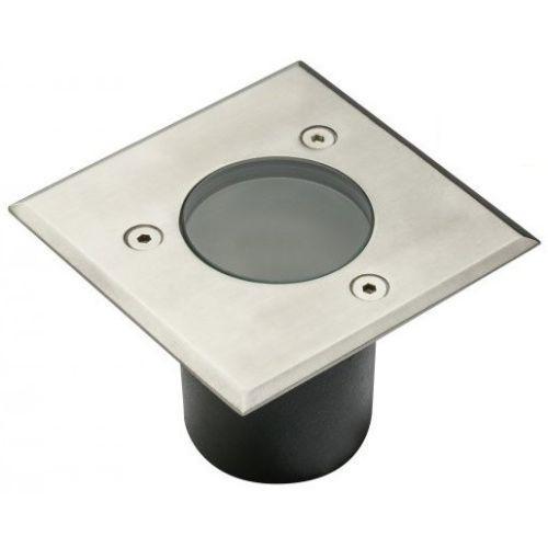 Grondspot geborsteld RVS vierkant 100mm, Doe-het-zelf en Verbouw, Elektra en Kabels, Nieuw, Ophalen of Verzenden