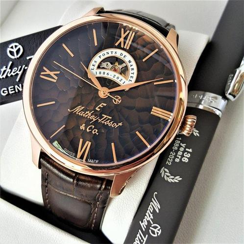 Mathey-Tissot - Automatic - Swiss Open Heart - Limited, Sieraden, Tassen en Uiterlijk, Horloges | Heren