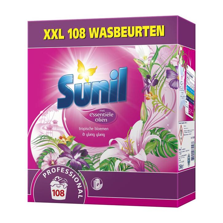 Sunil Tropische Bloemen en Ylang Ylang  Waspoeder, Huis en Inrichting, Schoonmaakartikelen, Schoonmaakmiddel, Ophalen of Verzenden