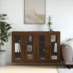 vidaXL Hangkasten 2 st bewerkt hout bruin eikenkleur, Huis en Inrichting, Verzenden, Nieuw, Overige houtsoorten
